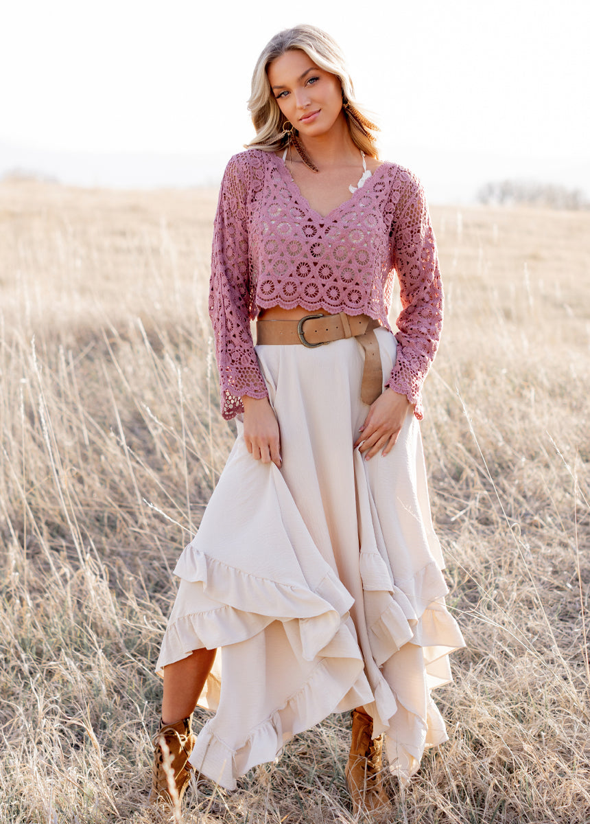 Iyla Top in Dusty Orchid - Joyfolie