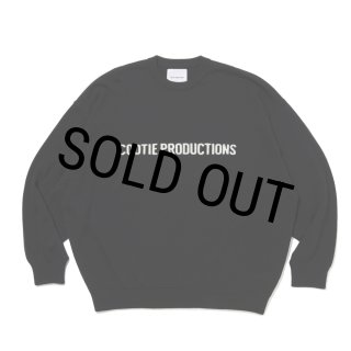COOTIE PRODUCTIONS/Intarsia Crew Sweater（Black）［インターシャ