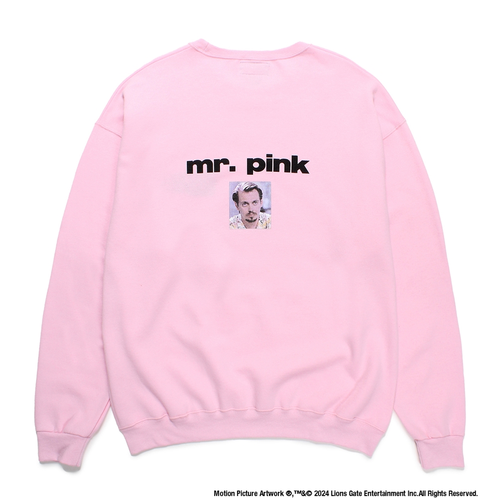 WACKO MARIA/RESERVOIR DOGS / SWEAT SHIRT（PINK）［クルーネック