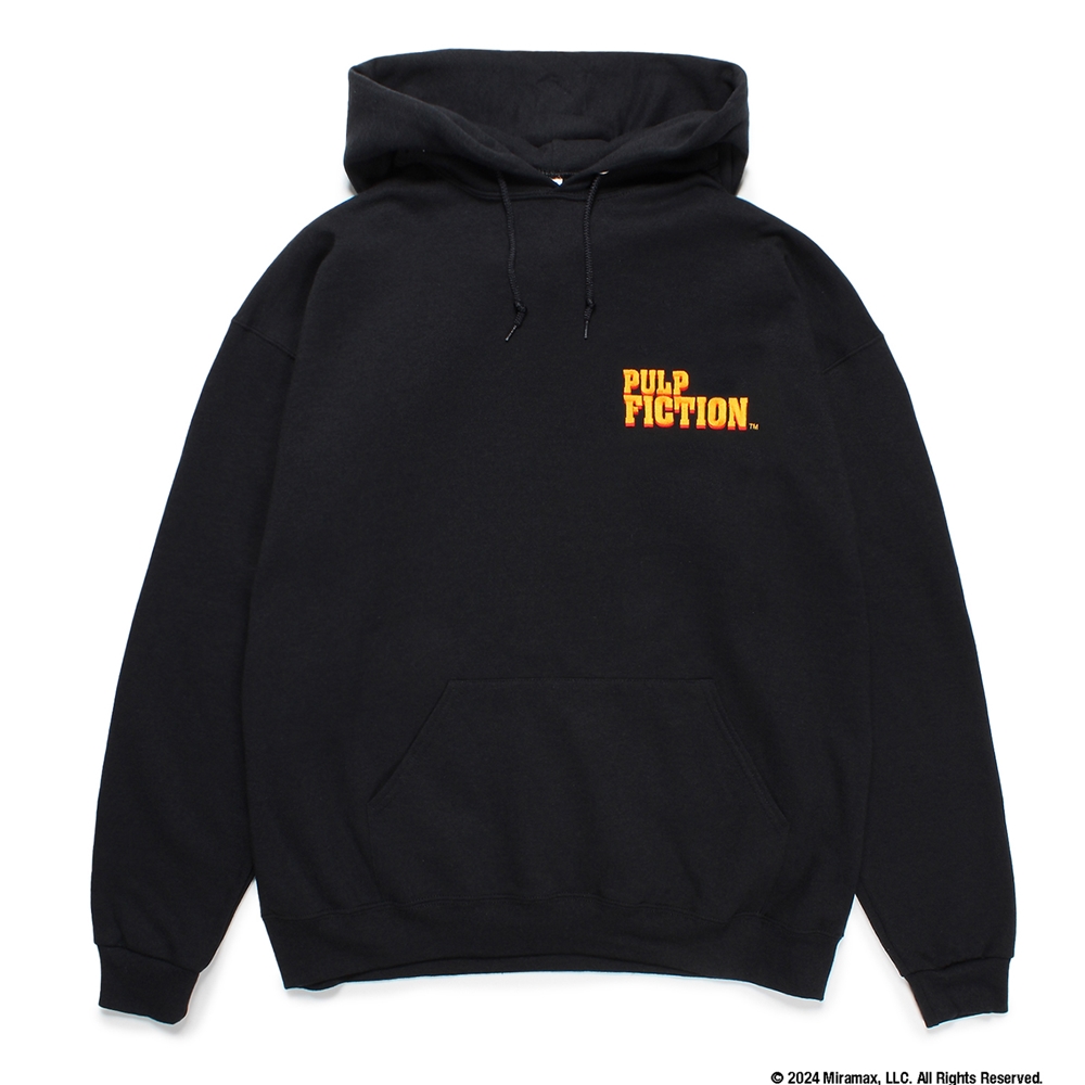 WACKO MARIA/PULP FICTION / HOODED SWEAT SHIRT（BLACK）［プル
