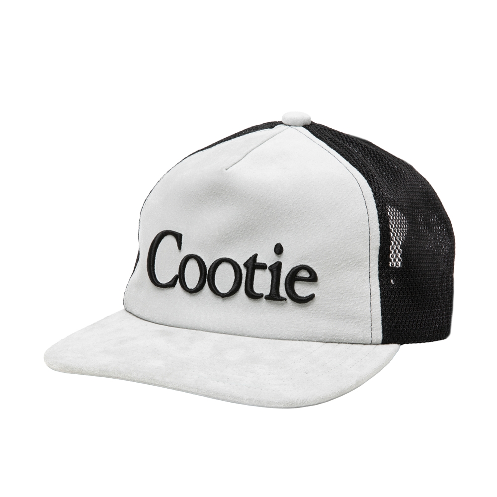 COOTIE PRODUCTIONS/Suede 5 Panel Mesh Cap（L.Gray）［スウェード5
