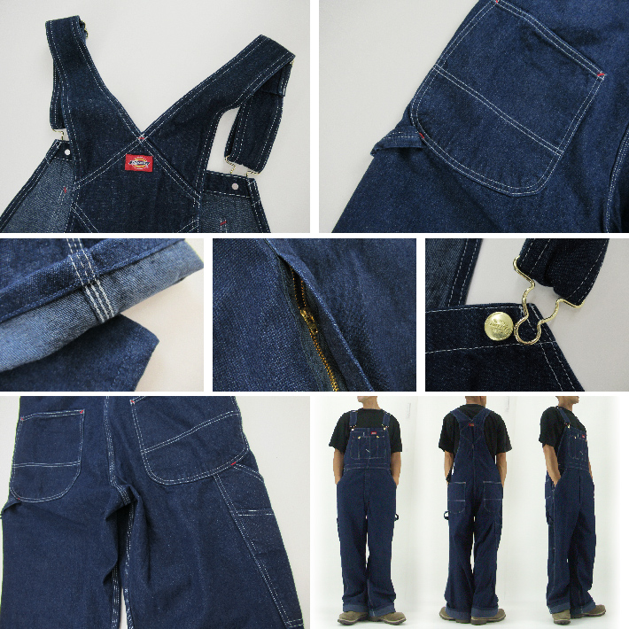 Dickies ディッキーズ ビッグサイズ Bibオーバーオール デニム ワン