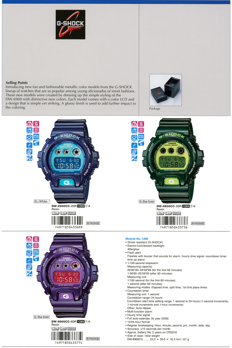 NPR G-SHOCK DW-6900CC
