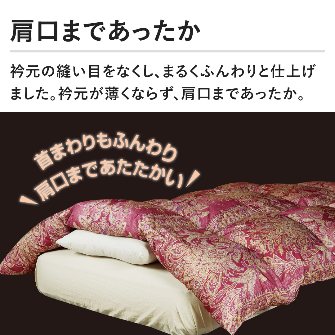 モリリン 布団・快眠グッズ エクセルラベル羽毛布団 シングル ワイン