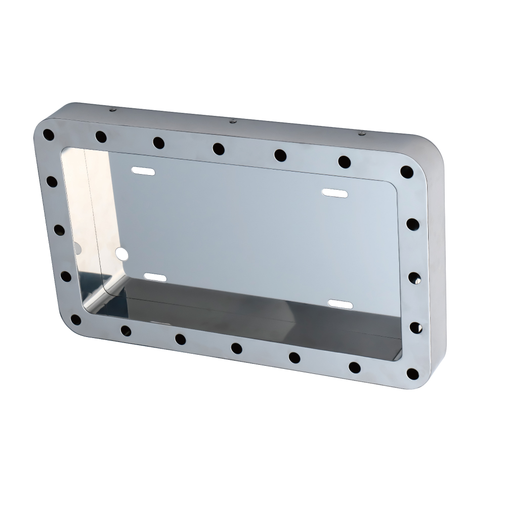 パイロットランプ取付穴付きナンバープレート枠 大型/中型 角丸タイプ