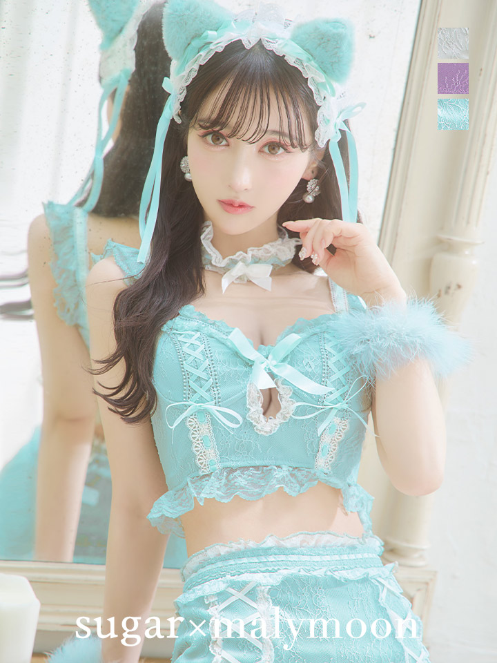 マリームーンコラボ】 セクシーレースキャット【ハロウィンコスプレ6点