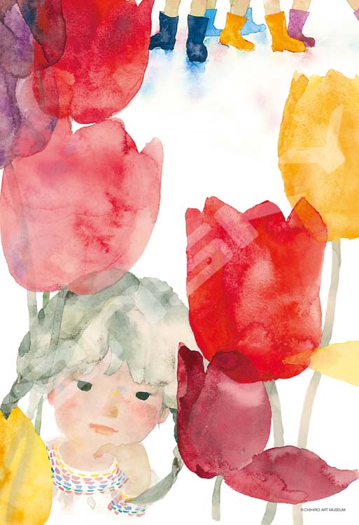 ENS-300-3021 いわさきちひろ チューリップと少女 300ピース