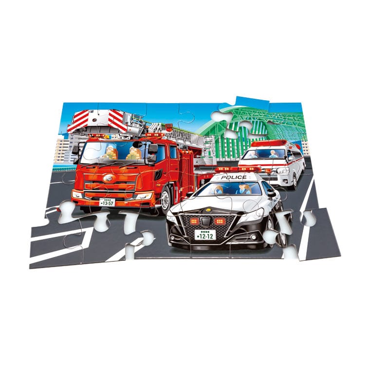 KMN-JP-37 STEP3 はたらく車のなかまたち 24/35/48ピース くもん出版