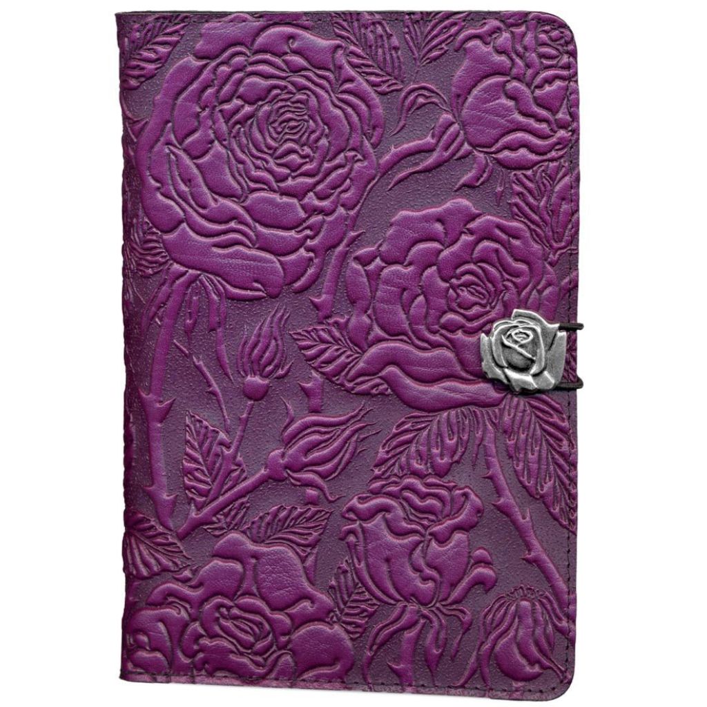 Oberon Design Leather iPad Mini Cover, Case, Wild Rose