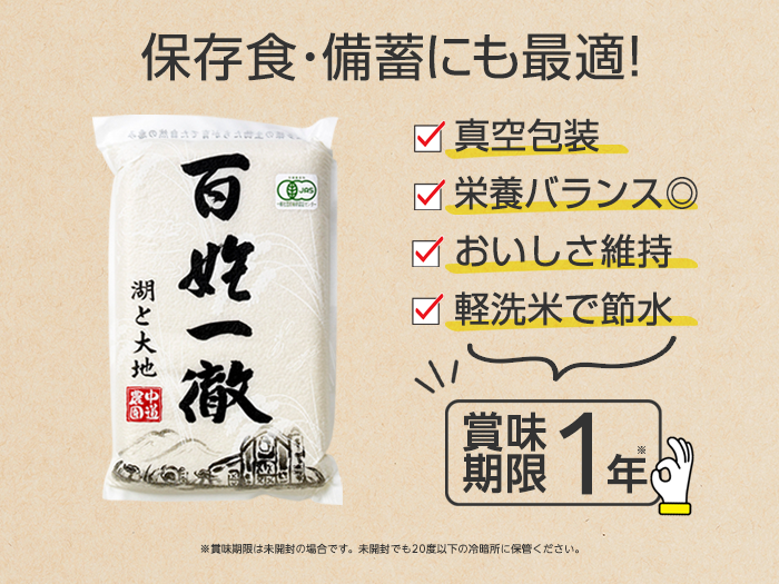 中道農園 / 有機栽培ササニシキ 優 白米 2.5kg