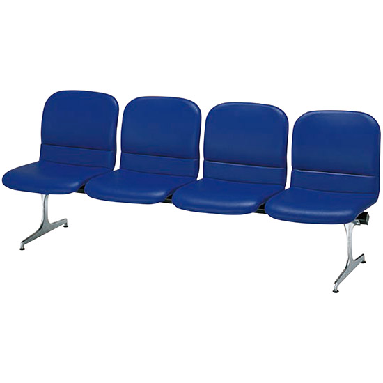 RD-54-NV 弘益 ロビーチェア 背もたれ有り 幅1980 ネイビーの通販