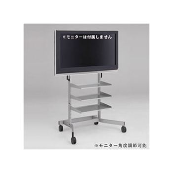 93H9BA-Z637 オカムラ モニタースタンド パネル付 角度調節 棚板1枚
