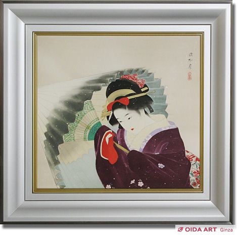 伊東深水 吹雪 | 絵画など美術品の販売と買取 | 東京・銀座 おいだ美術