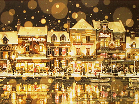 笹倉鉄平 サン・ルーに降る雪 | 絵画など美術品の販売と買取 | 東京