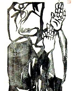 棟方志功 釈迦十大弟子 “優婆離の柵” | 絵画など美術品の販売と買取