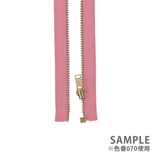 YKK メタルファスナー エバーブライト（3MGP DA OP） ゴールド