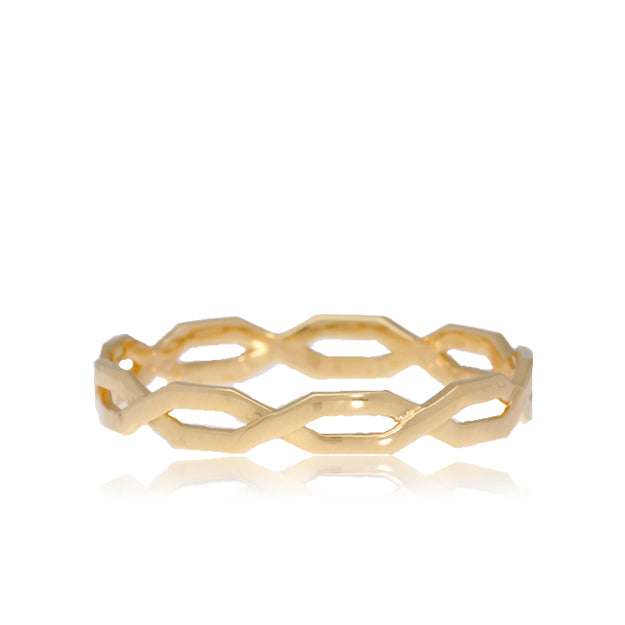 K18/Pt「テレンス」リング ー イエローゴールド｜【オレフィーチェ