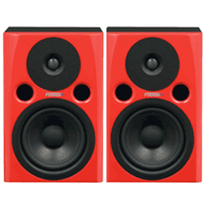 FOSTEX/スピーカー/PM0.4N(R)(レッド)(アンプ内蔵)（2本セット） -DJ