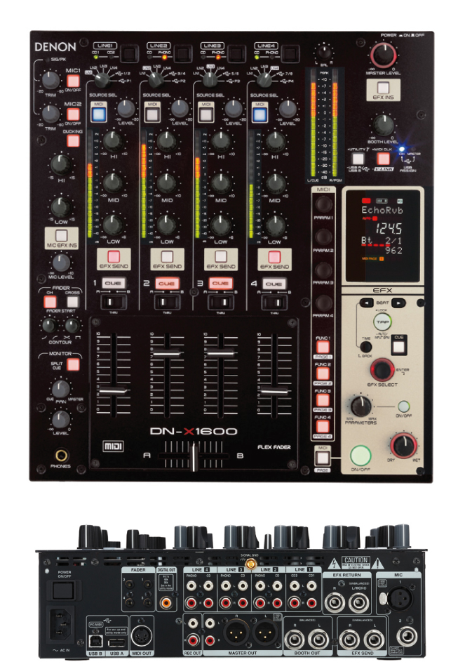 DENON/デジタル・DJミキサー/DN-X1600/traktor1600PDFプレゼント！ -DJ