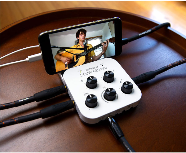 Rolandのスマホ用オーディオインターフェイス、GO:MIXER PROのご紹介です。
