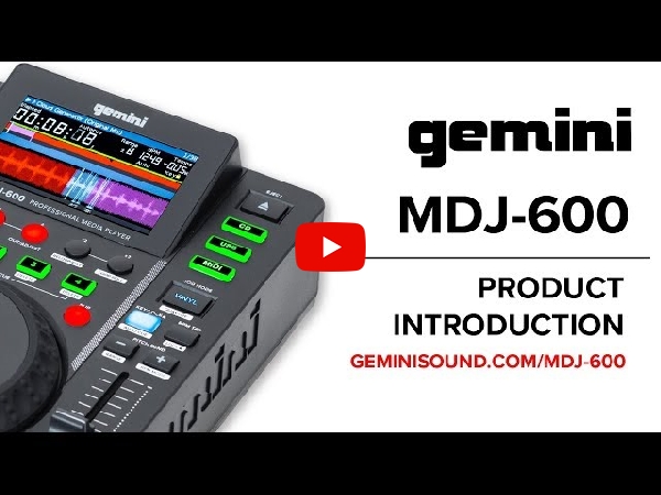 GEMINI「MDJ-600」2台セット！CDJでありながらUSBメモリも使用可能な