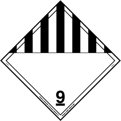 Miscellaneous Dangerous Goods Worded Placards