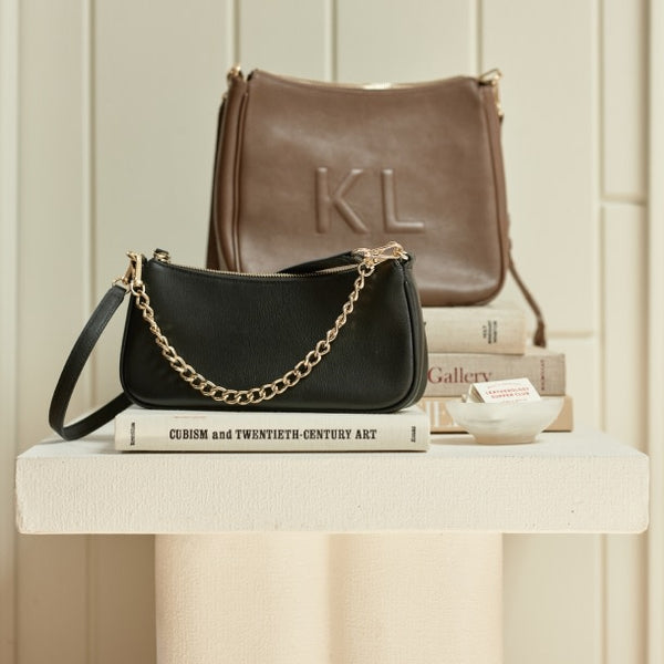 Greta Chain Small Pochette | Full grain leather, compact and chic