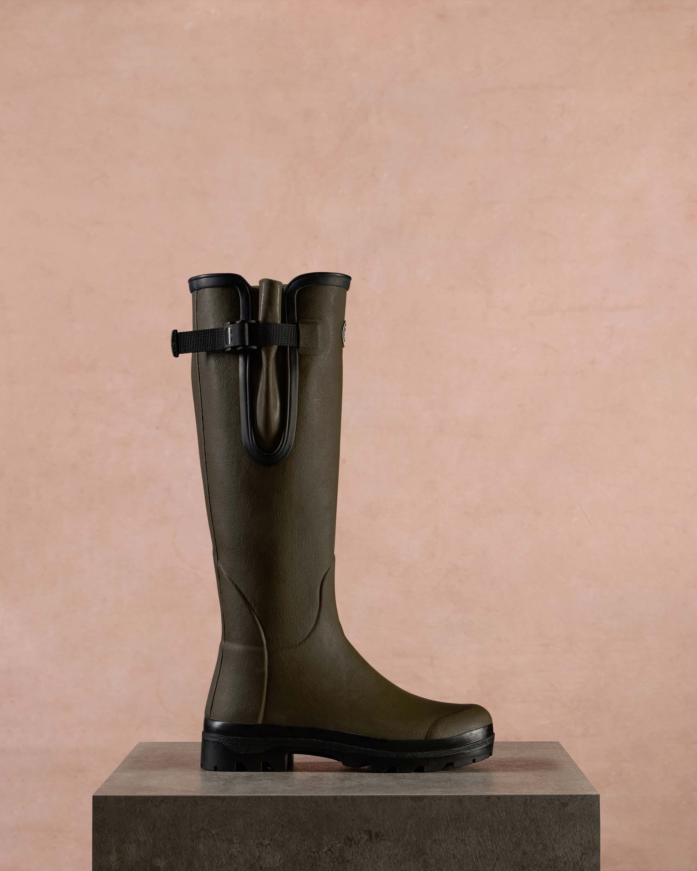 Women's Vierzon Jersey Lined Wellington Boot Green | Le Chameau