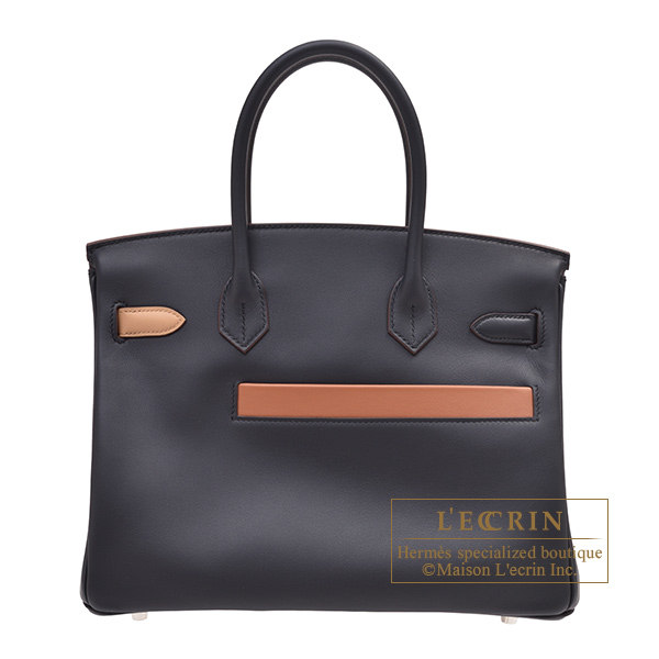 エルメス バーキンカラーマティック30 ブルー/ブラック/チャイ
