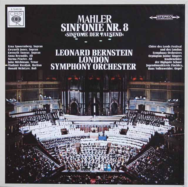 LPレコード バーンスタインのマーラー/交響曲第8番「一千人の交響曲
