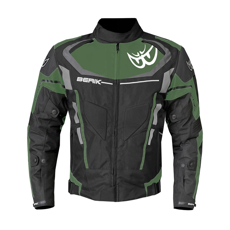 ベリック 223318 ジャケット ブラック グリーン グレー | MotoStorm [jp]