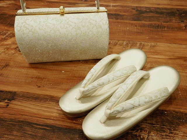 草履バックセット 帯地 西陣織 日本製 フォーマル 振袖用 礼装用 M