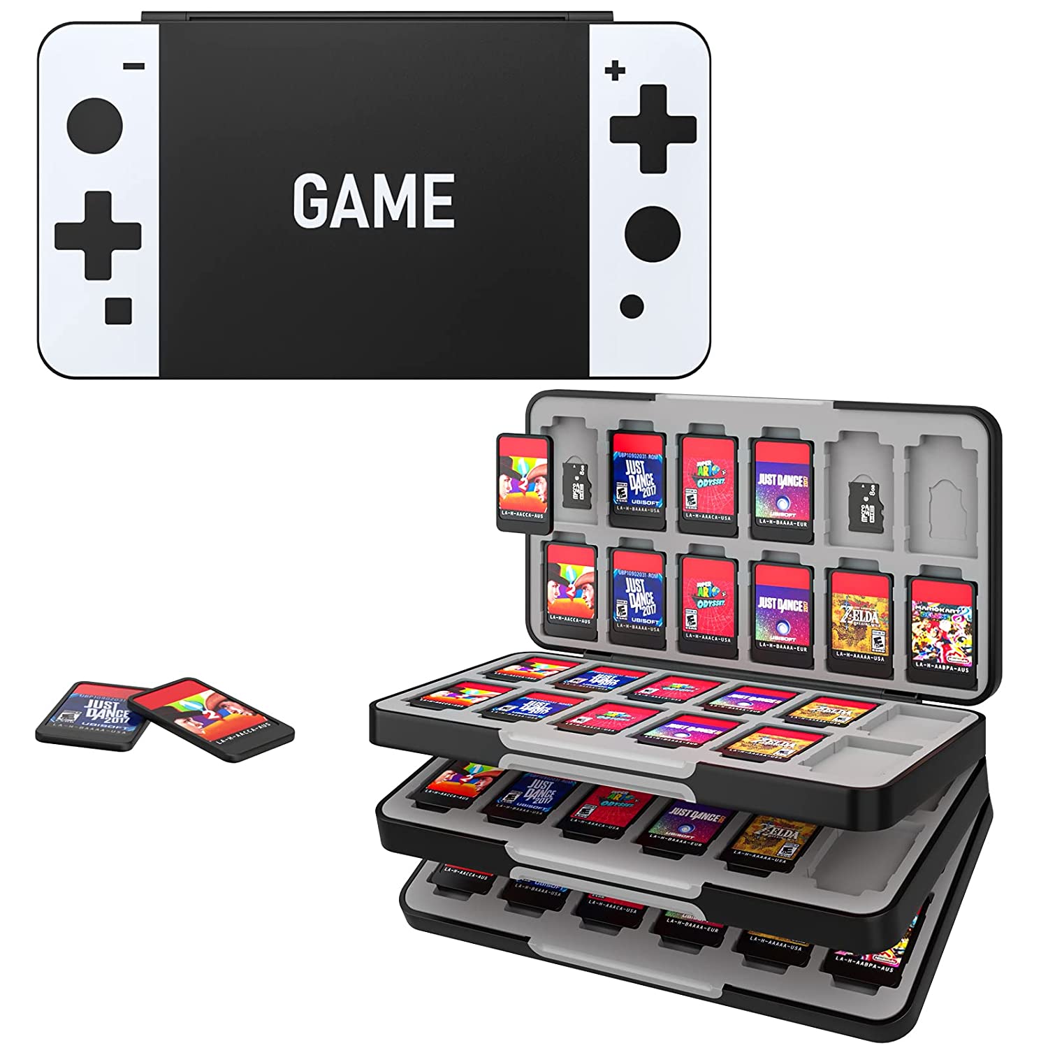 MoKo 72 Game Card Case Compatible with Nintendo Switch OLED 2021