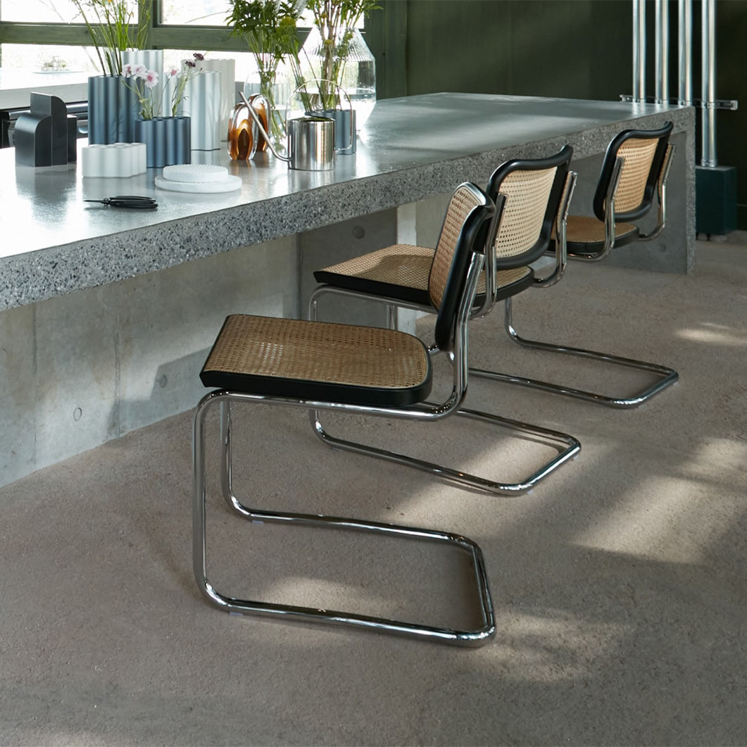 Knoll チェスカチェア アームレス 機械張り ライトビーチ(（アームレス