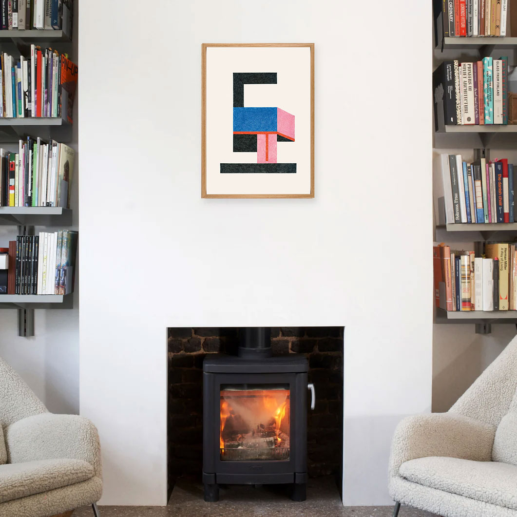 ナタリー・ドゥ・パスキエ： Freddo フレーム付ポスター(Freddo