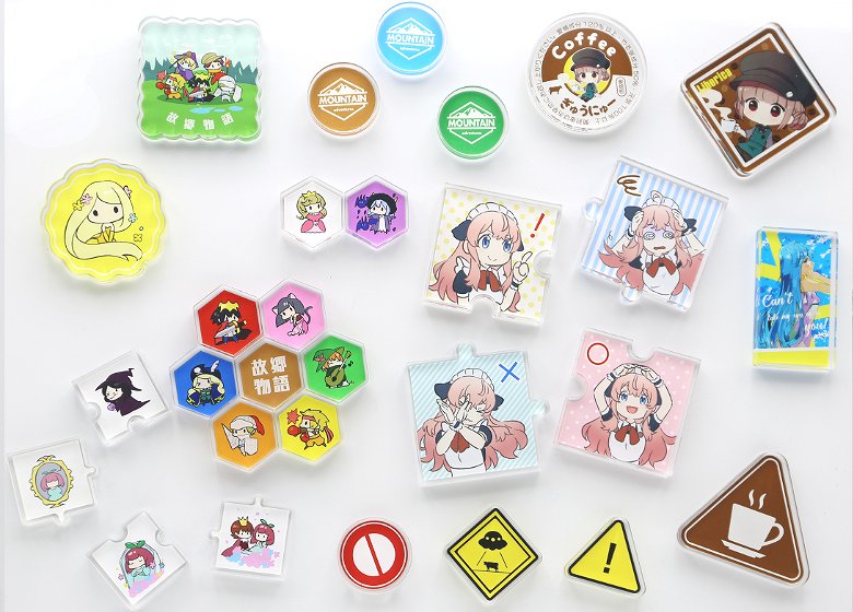 超極厚】8mm厚 アクリルマグネット【11形状orオリジナルから選べる