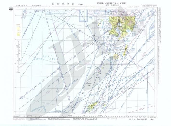 国際航空図 鹿児島 航空図 / 地図のご購入は「地図の専門店 マップ