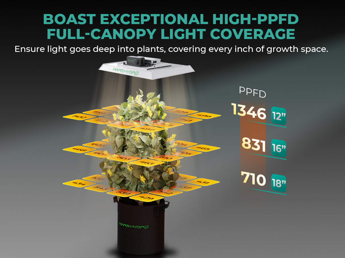 TS 1000 Full Spectrum Classic Beginners LED Grow Lights | Mars Hydro