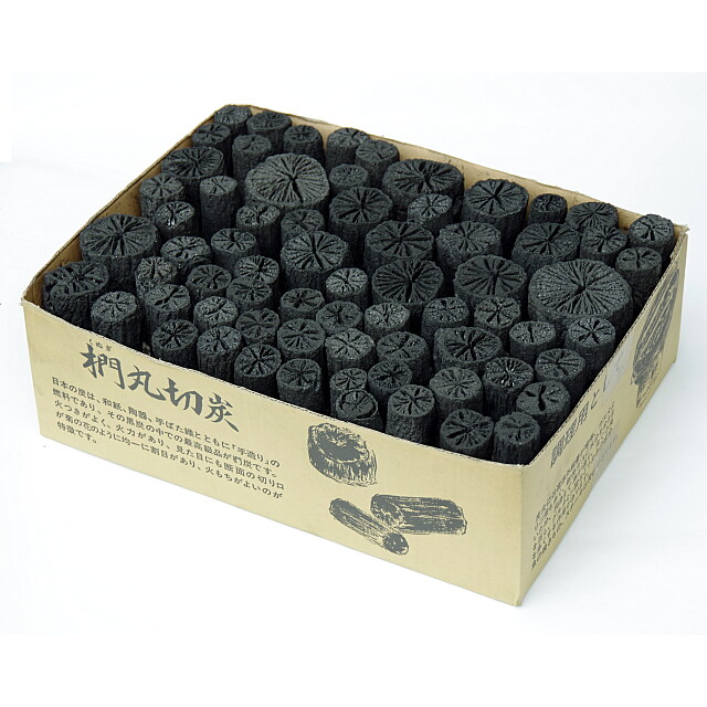 たーちん④【 伊予の切炭 】太め菊炭特選×2箱 楽天市場】岩手切炭 なら