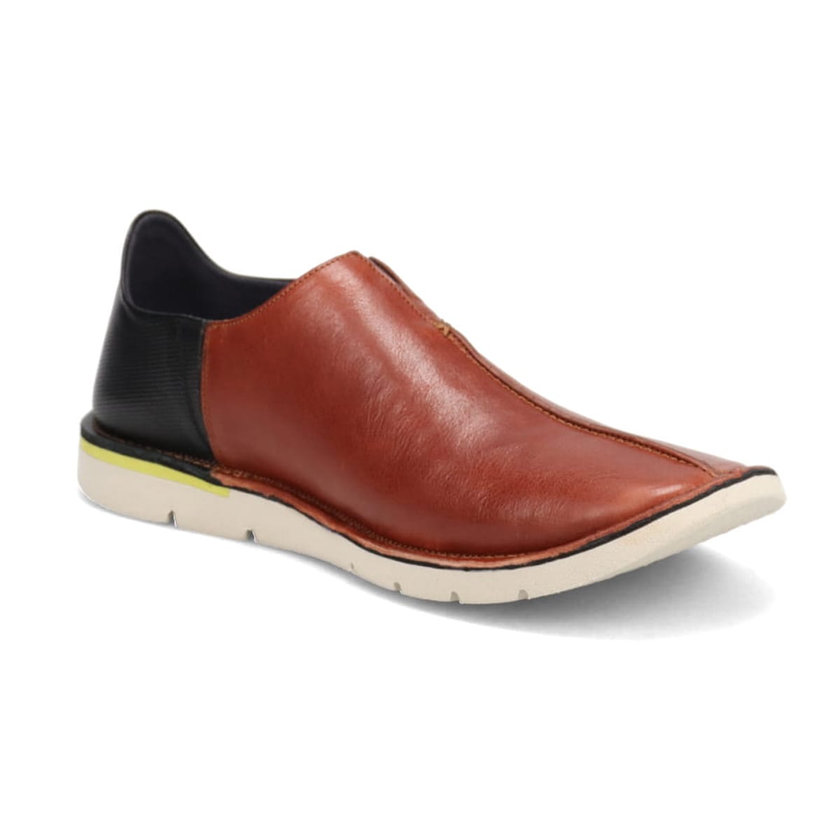 LANVIN en Bleu プラットステッチダウン センターシーム・スリッポン