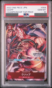 PSA10鑑定済】ウソップ【プロモ】《赤》 チャンピオンシップ版OP01-004