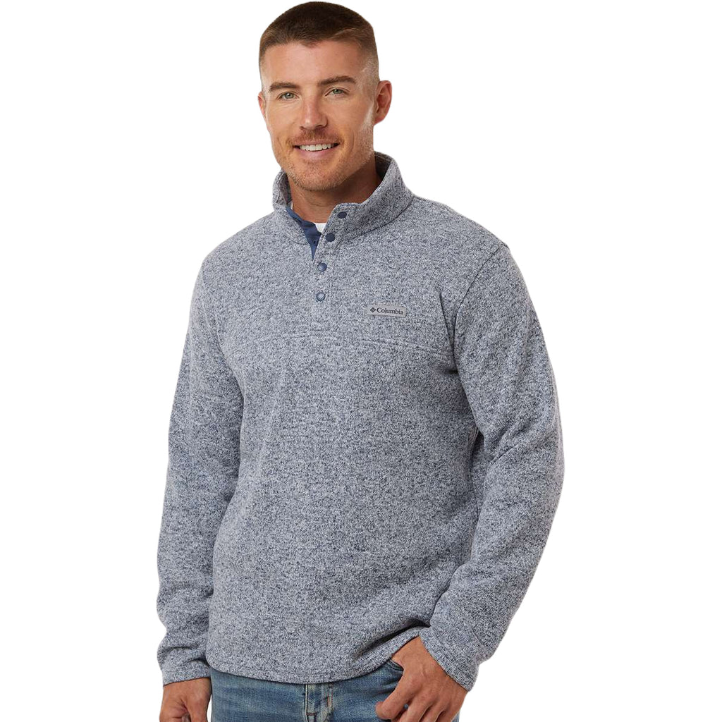 Columbia Men's Dark Mountain Heather Alto Pass Fleece Half Snap Pullov