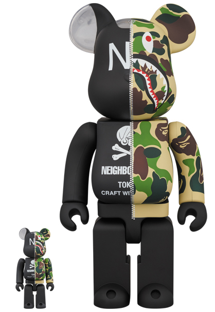 MEDICOM TOY - A BATHING APE(R) × NEIGHBORHOOD(R) BE@RBRICK 100