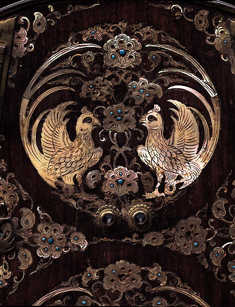 紫檀螺鈿宝相華鳳凰文平胡籙 - MIHO MUSEUM