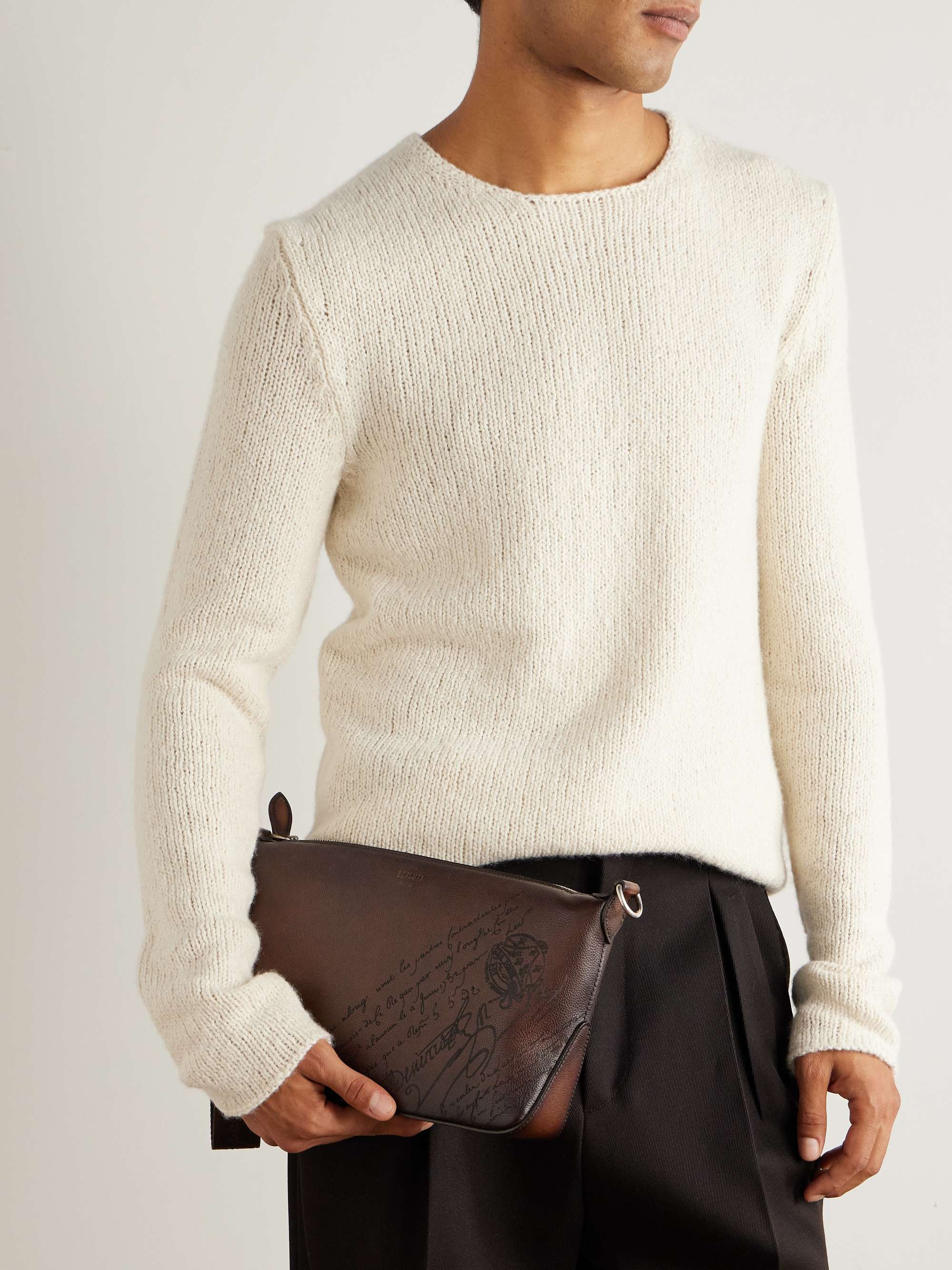 BERLUTI Nino Scritto Venezia Leather Pouch for Men | MR PORTER