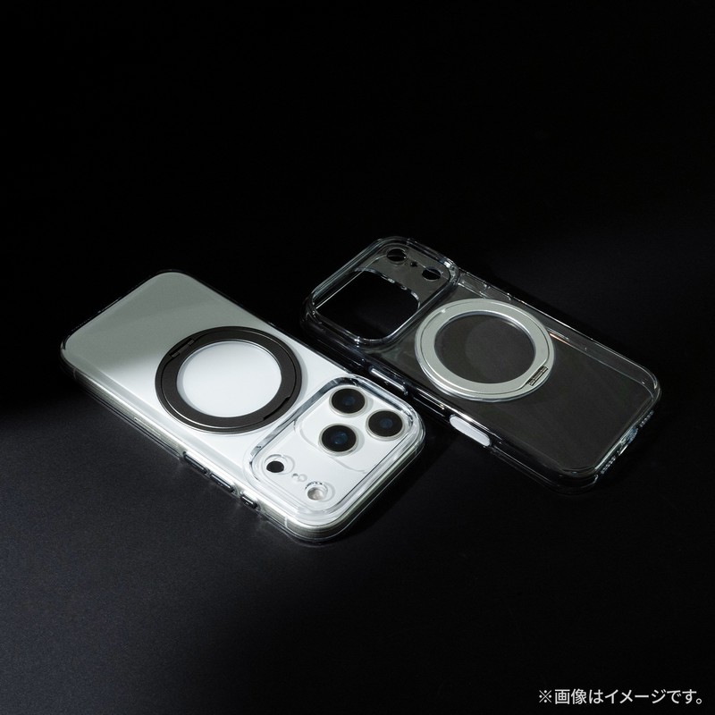 iPhone 17 Pro 360度回転スタンド付き超透明ハードケース 「MASTER