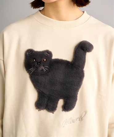 ネコ裏毛プルオーバー | MUVEIL Online Shop