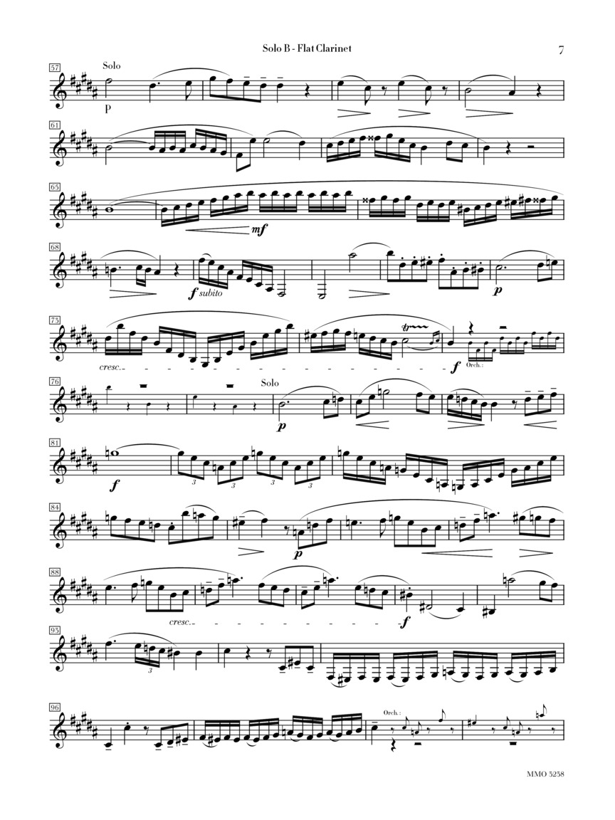 クラリネット協奏曲・イ長調・K.622（モーツァルト）（クラリネット