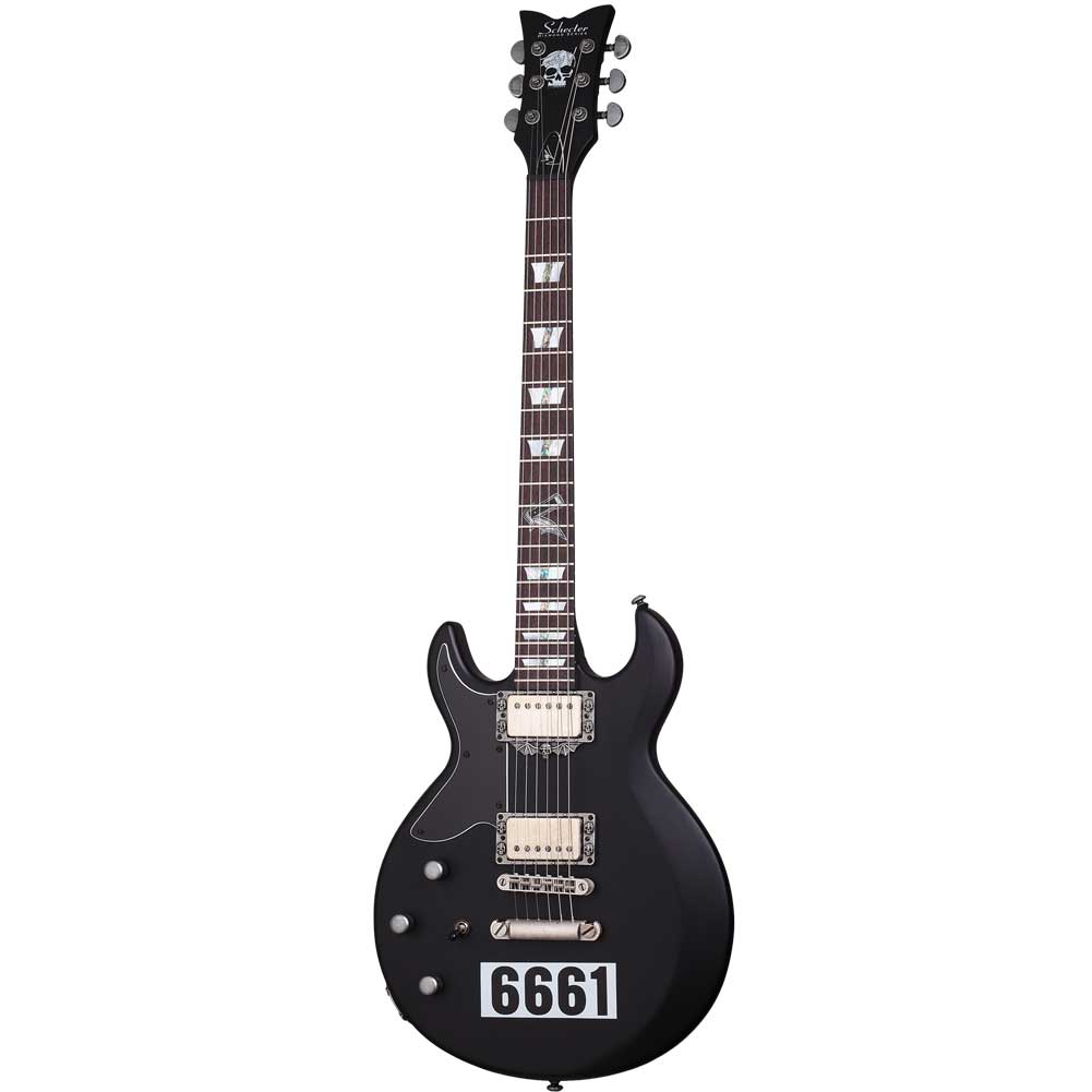 Schecter Zacky Vengeance 6661 LH Satin Black with 6661 Graphic 208