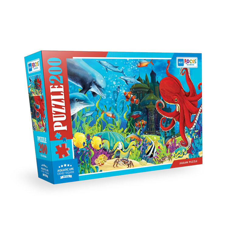 Blue Focus 200 Parça Puzzle - Denız Yaşamı (Aquatic Life) MP42649